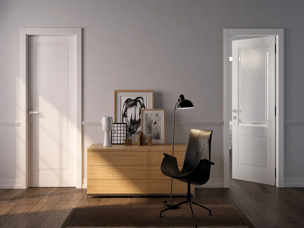 Meuble bas et portes de communication