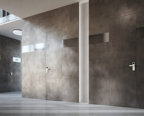 Porte à affleurement 4 Porte à affleurement